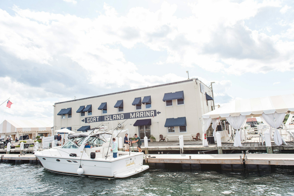 Goat Island Marina in Newport, RI.