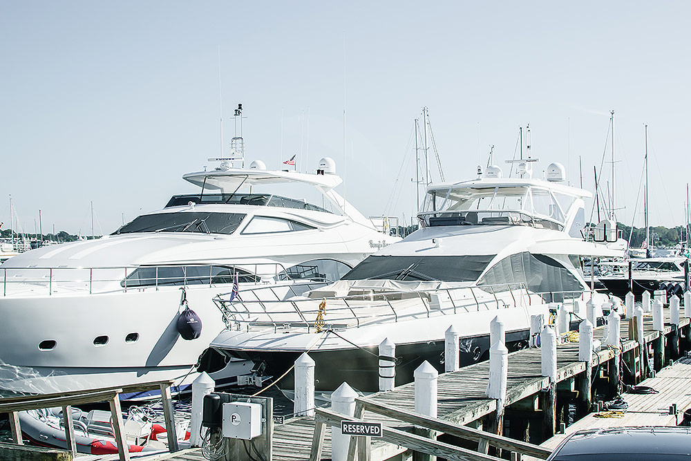 Goat Island Marina in Newport, RI.