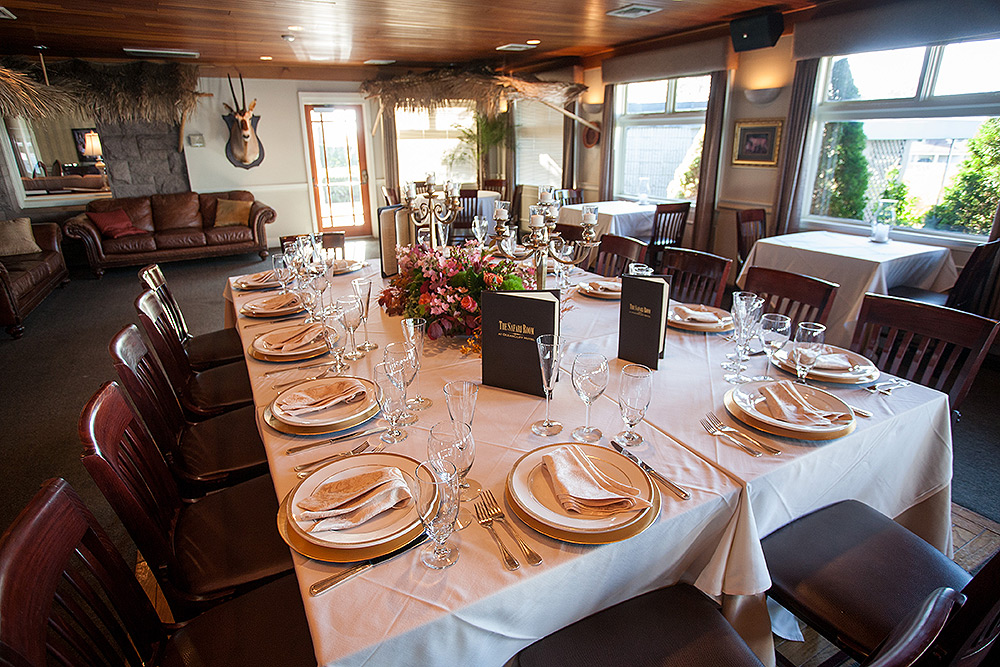 Safari Room Restaurant Dining Room at OceanCliff Hotel in Newport, RI.